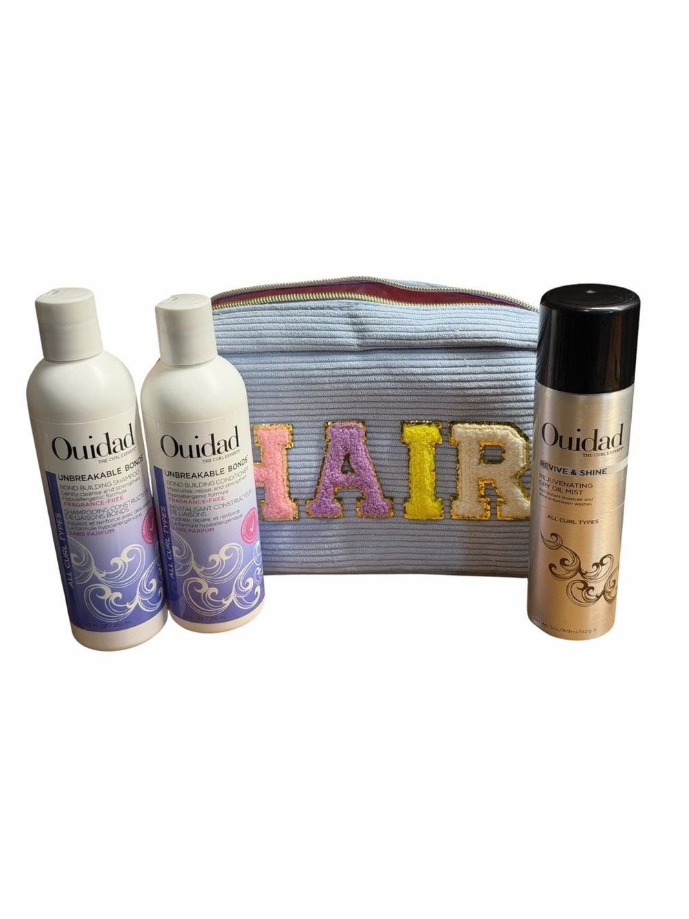 Ouidad Unbreakable Bonds Shampoo & Conditioner Revive & Shine Dry Oil Mist